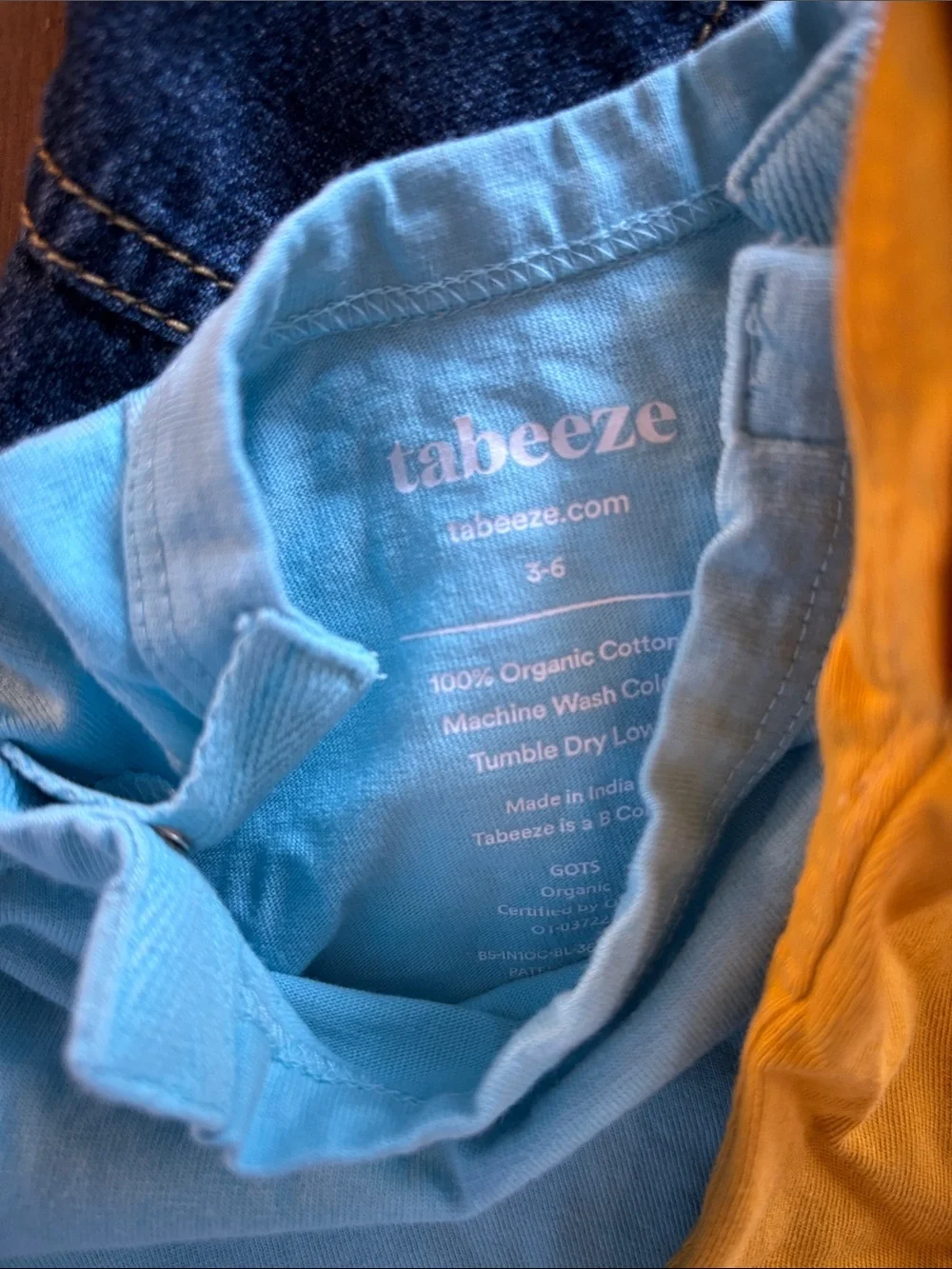 Denim Jacket + 3 Solid Color Baby Bodysuits - Blue, Yellow, Coral